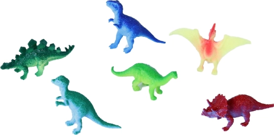 Set di dinosauri 6 pezzi su blister