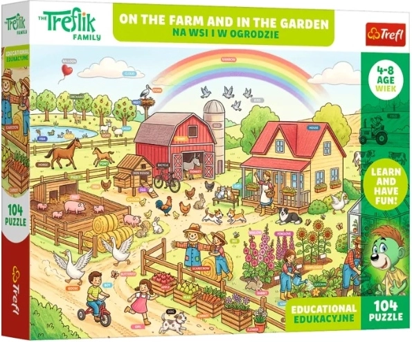 Puzzle per bambini Edu 104 pezzi in campagna e in giardino