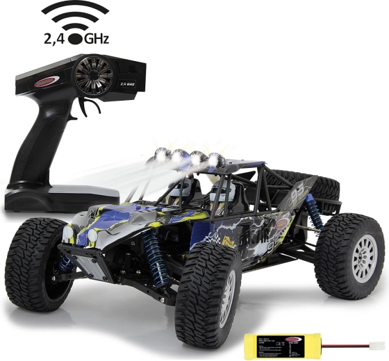 Buggy RC Jamara Dakar Desertbuggy 4WD 1:10 con illuminazione a LED