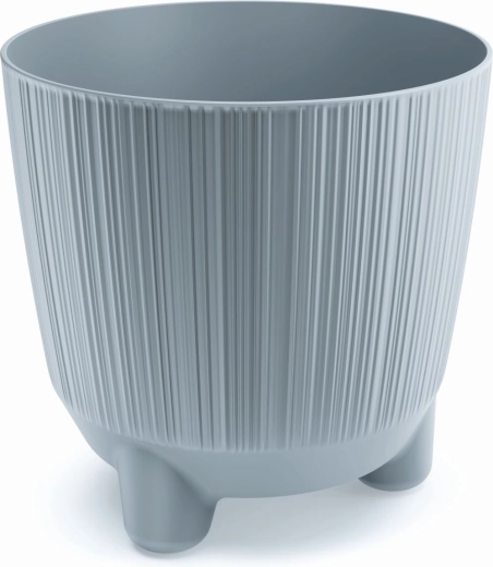 Vaso con piedini RYFO N 19,5 cm grigio chiaro