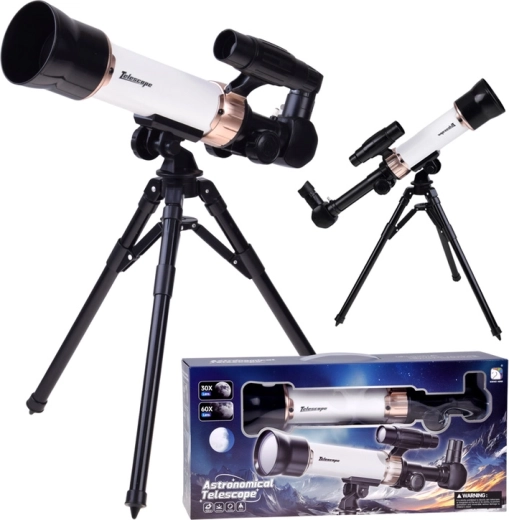 Telescopio astronomico per bambini 30x/60x con treppiede e mirino