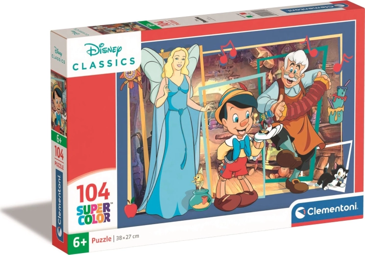 Puzzle CLEMENTONI Disney Pinocchio 104 pezzi