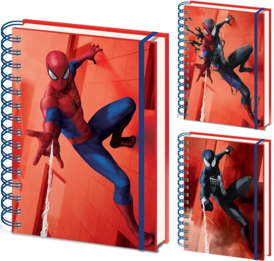 Quaderno lenticolare A5 con spirale di Spiderman