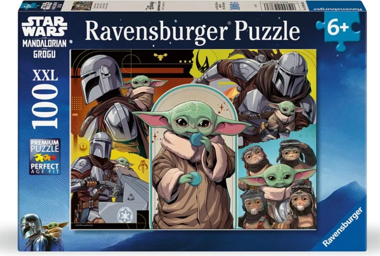 Puzzle Ravensburger Mandalorian e Grogu XXL da 100 pezzi
