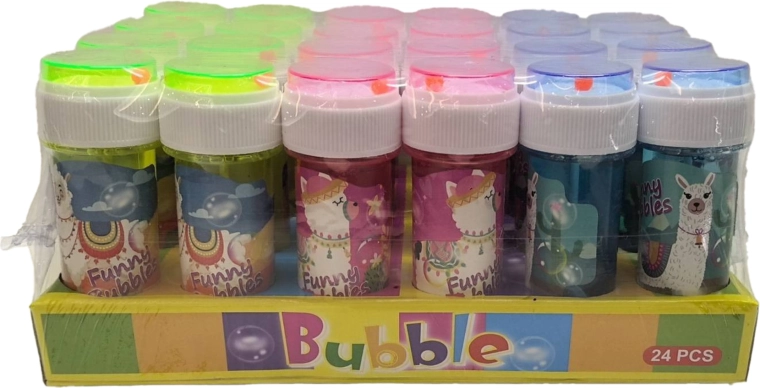 Bolle di sapone con motivo alpaca 50 ml