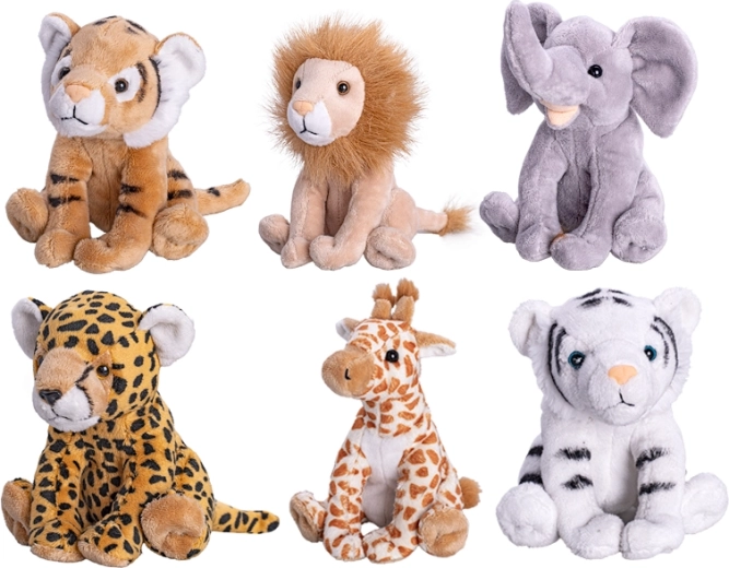 Animaletti safari di peluche 15 cm