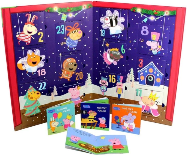 Grande calendario dell’Avvento PEPPA PIG con 24 libricini