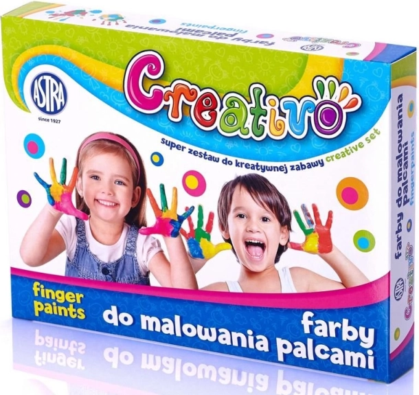Astra colori a dita per bambini 4 x 50 ml
