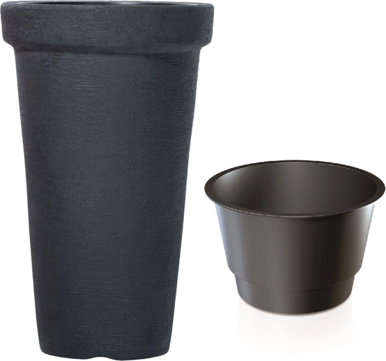 Vaso Classic Tower antracite 48 cm