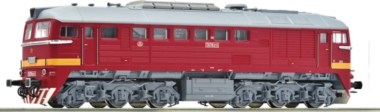 Locomotiva diesel Roco T 679.1 Sergej ČSD H0