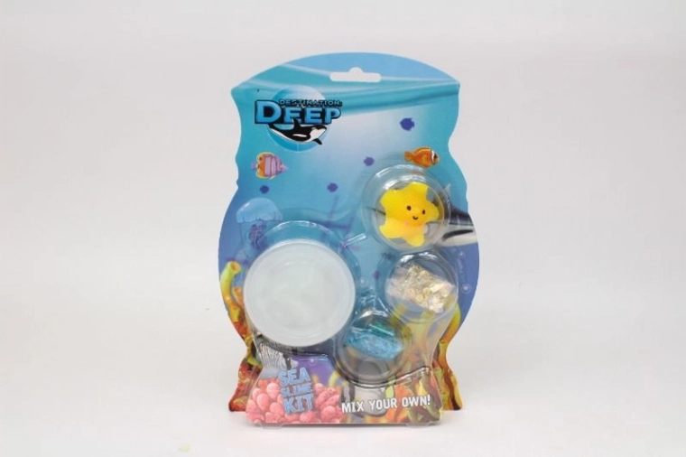 Slime in barattolo con creatura marina e accessori