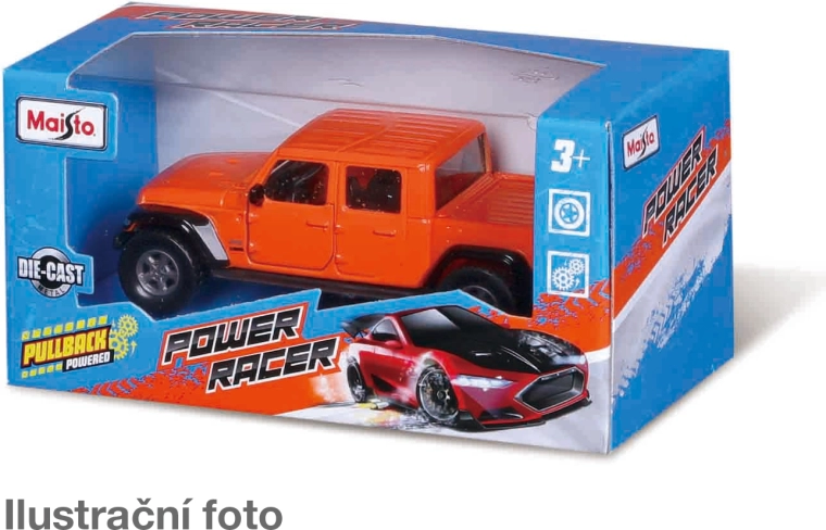 Maisto Power Racer modello di auto in metallo assortito