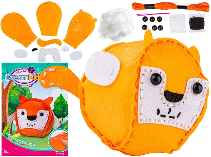 Set creativo per cucire un peluche volpe - 1 pezzo