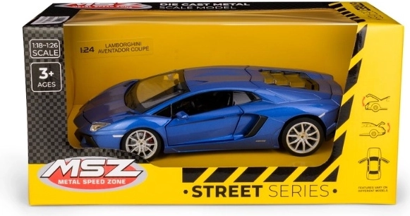 MSZ Lamborghini Aventador Coupé in scala 1:24 blu