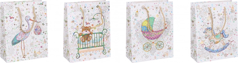 Borsa regalo per bambini, taglia S (23 × 18 × 8 cm)