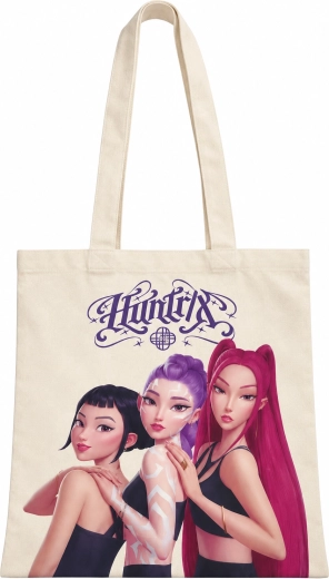 Borsa della spesa K-Pop Demon Hunters HUNTR/X color crema