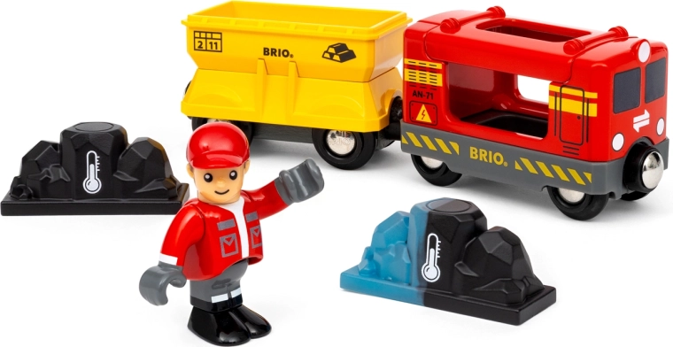 Trenino merci BRIO World con gemme che cambiano colore
