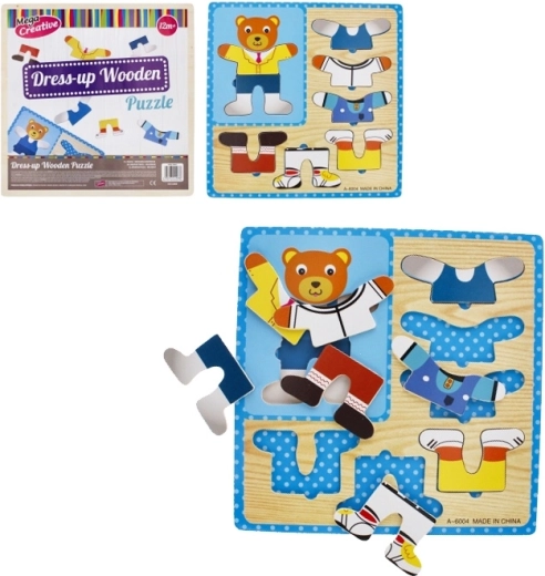 Puzzle a incastro Vesti l'orsetto