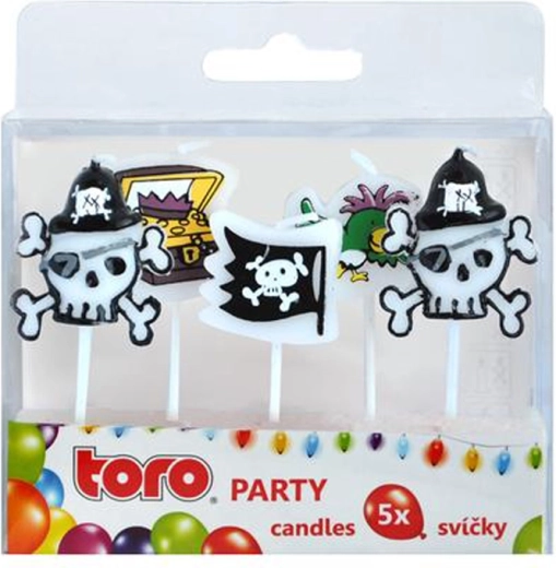 Candeline per torte infilzabili TORO pirati, 5 pz