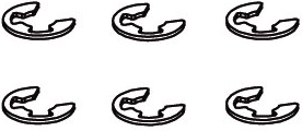 Anello di sicurezza E-clip da 7 mm per Voltage e Major