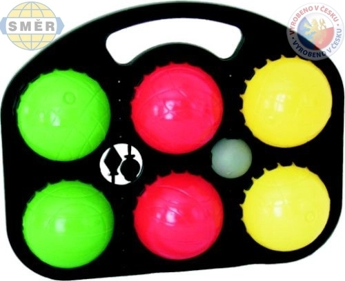 SMĚR gioco di pétanque in plastica con 6 bocce