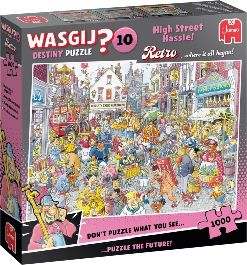 Jumbo Wasgij Retro Destiny 10: Problemi in via principale – puzzle da 1000 pezzi