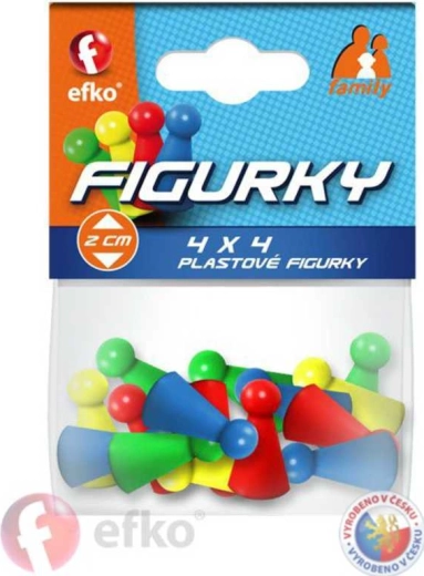 EFKO Family pedine colorate per giochi da tavolo (16 pz)
