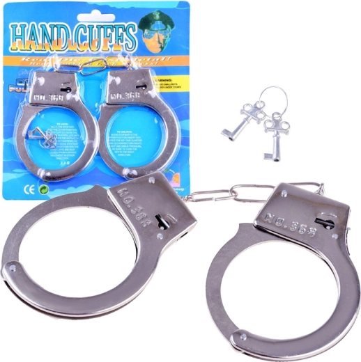 Manette in metallo per bambini con chiavetta