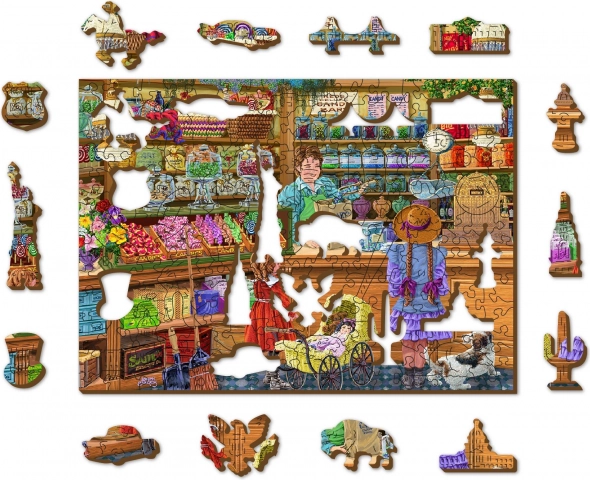 Puzzle in legno Avventura Dolce 2in1 200 pezzi