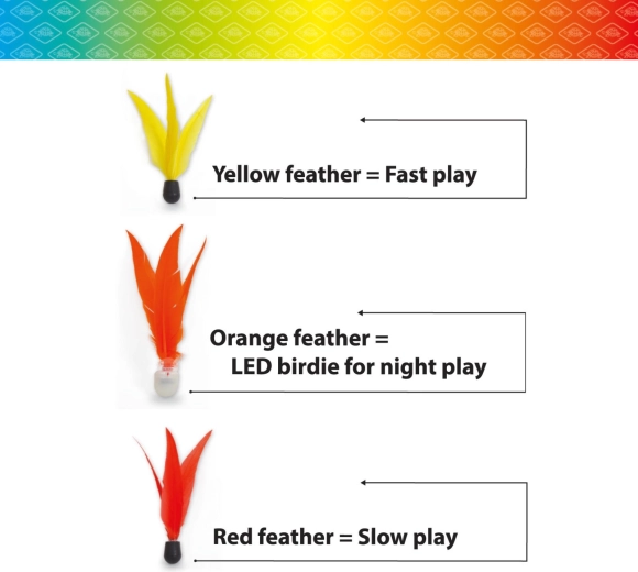 Schildkröt palline di ricambio per Jazzminton, 3 pz (incluso LED)