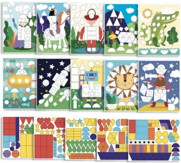 Set di adesivi – forme e colori