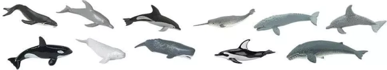 Safari Ltd. balene e delfini – set da 48 miniature