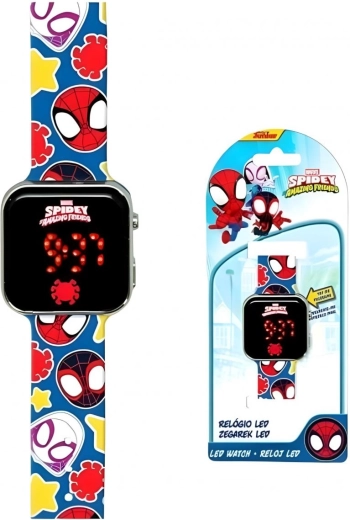 Orologio digitale a LED in silicone Spidey