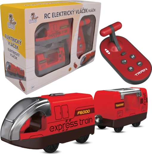 BABU trenino elettrico telecomandato rosso - 2 pezzi