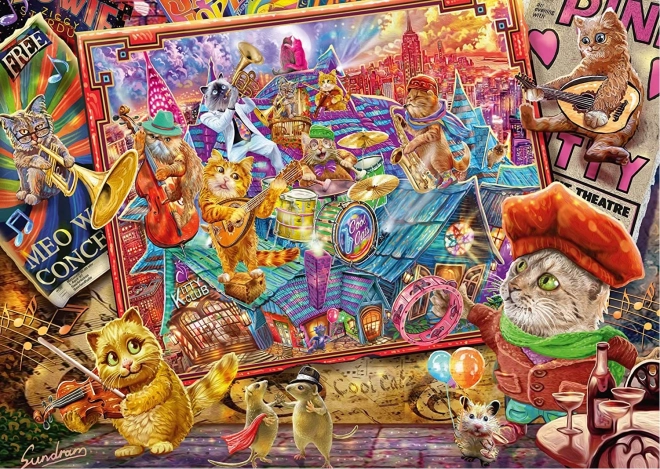 Puzzle Mania dei Gatti 1000 pezzi SCHMIDT
