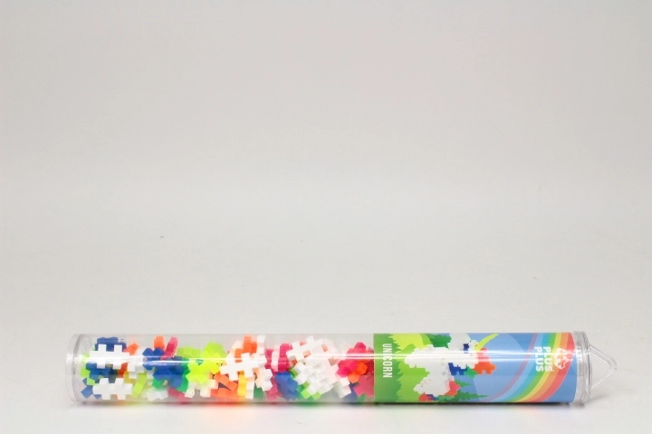 Set da costruzione Plus-Plus Unicorno 2D/3D, 100 pezzi in tubo