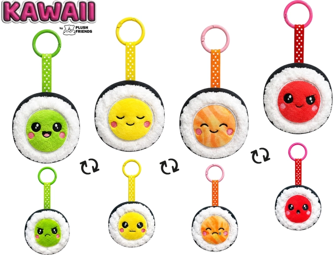 Portachiavi in peluche a forma di sushi Plush Friends Kawaii - 1 pezzo