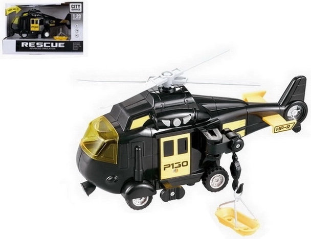 Elicottero di soccorso con luce e suono