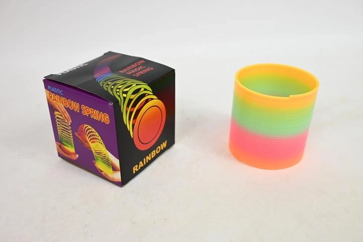 Molla Slinky arcobaleno in scatola