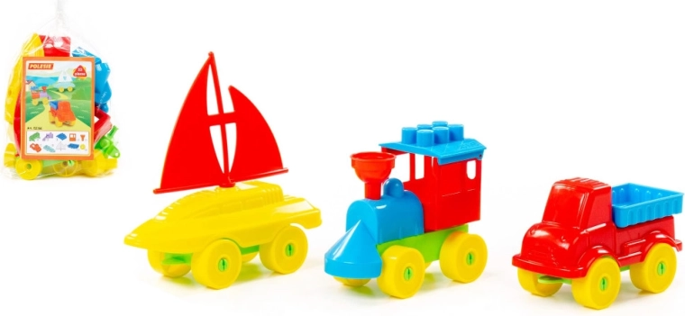 Set di costruzioni Piccolo viaggiatore, 23 pezzi