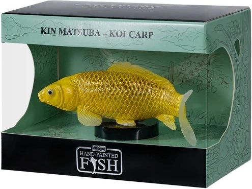 Mojo statuetta carpa koi Kin matsuba in scatola regalo