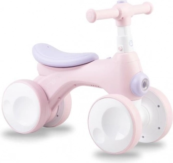 Bicicletta senza pedali MoMi TOBIS con bolle rosa