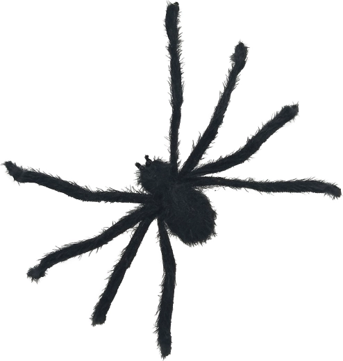 Grande ragno nero per Halloween 77 cm