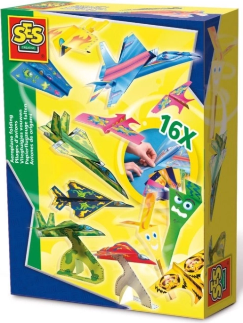 Set per creare aeroplanini di carta per bambini