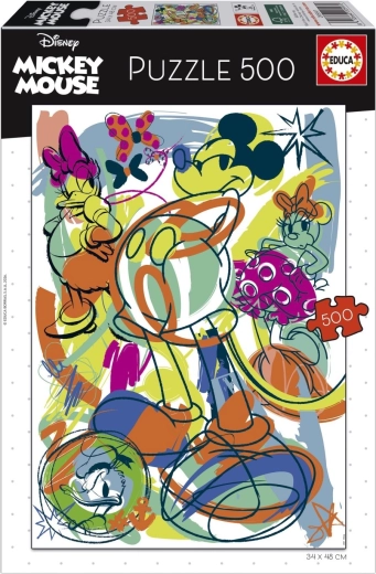 Puzzle Educa Mickey e amici 500 pezzi
