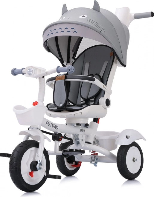 Triciclo per bambini con tettoia Futuro 2in1 Grigio