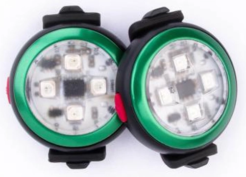 Curli Luumi luce LED ricaricabile per collare – verde