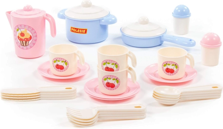 Set da cucina per bambini Nastenka per quattro persone (28 pezzi)