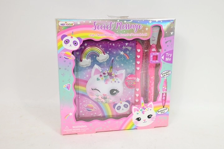 Diario Hot Focus con lucchetto a combinazione unicorno