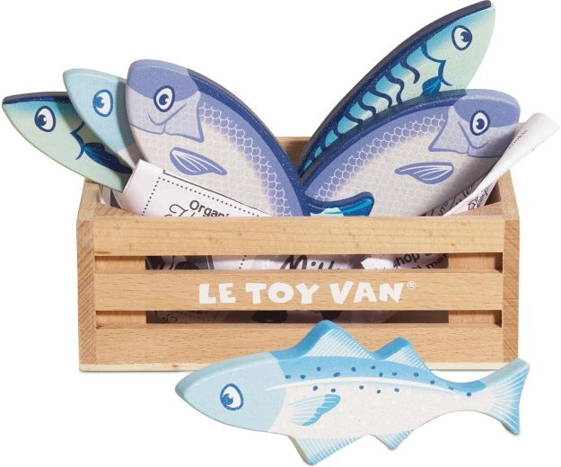 Pesci in legno in cassetta Le Toy Van